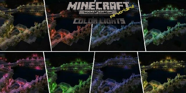 Shaders for Neon-Colored Torches | MINECRAFT 1.2.8 [PE WIN 10] Minecraft PE / Bedrock [xfgiven_vers]