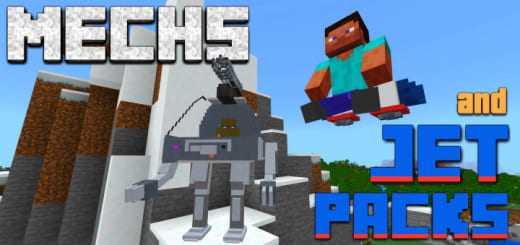 Mod: Jetpack and exoskeleton [1.19+] Minecraft PE / Bedrock [xfgiven_vers]