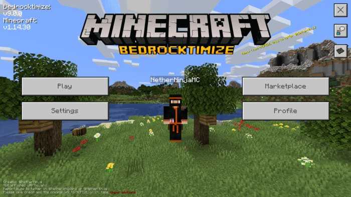 New Start Screen in Minecraft PE