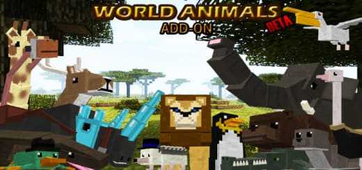 Mod: Animal World [1.20+] Minecraft PE / Bedrock [xfgiven_vers]