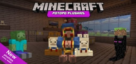 Mod for Potopo Plush Mobs [1.19+] Minecraft PE / Bedrock [xfgiven_vers]