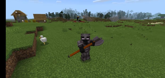 3D Halberd in Minecraft PE