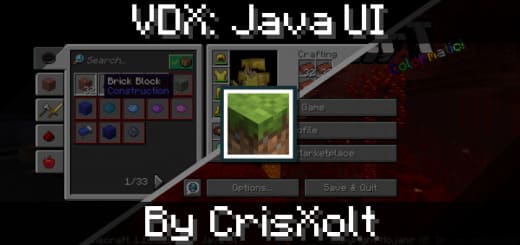 Resourcespac: Interface from Java [1.20+] Minecraft PE / Bedrock [xfgiven_vers]