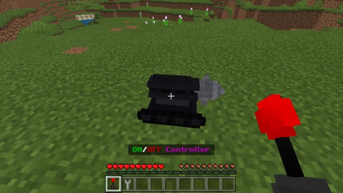 Control Point for Auto Miner in Minecraft PE (Bedrock)