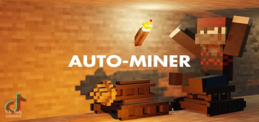 Mod: Auto Miner Minecraft PE / Bedrock [xfgiven_vers]