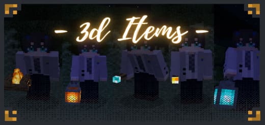 Textures: 3D Objects [1.19+] Minecraft PE / Bedrock [xfgiven_vers]