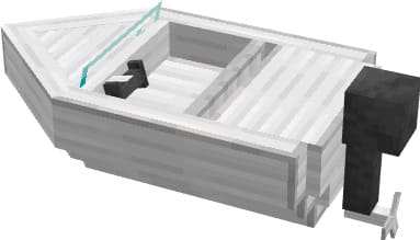 Powerboat in Minecraft PE (Bedrock)