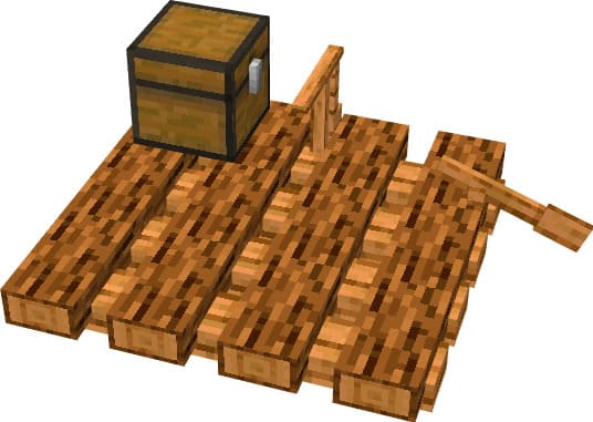 Raft in Minecraft PE (Bedrock)