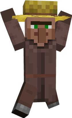 Анимация жителя в Майнкрафт ПЕ (Бедрок)