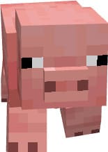 Pig Animation in Minecraft PE (Bedrock)