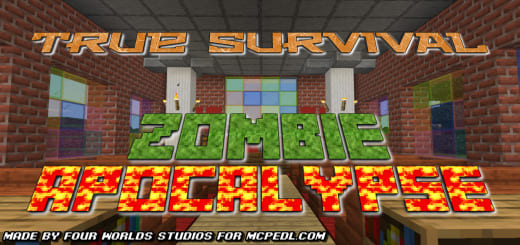 Mod: Zombie Apocalypse [1.20+] Minecraft PE / Bedrock [xfgiven_vers]