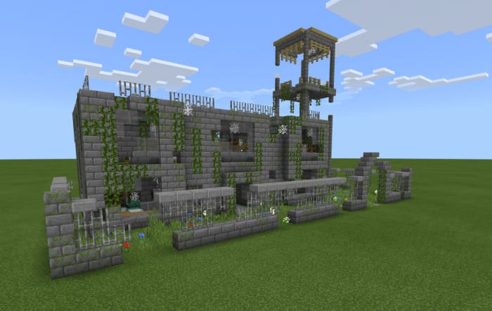 Казарма в Майнкрафт ПЕ (Бедрок)