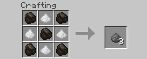 Крафт пороха в Майнкрафт ПЕ (Бедрок)