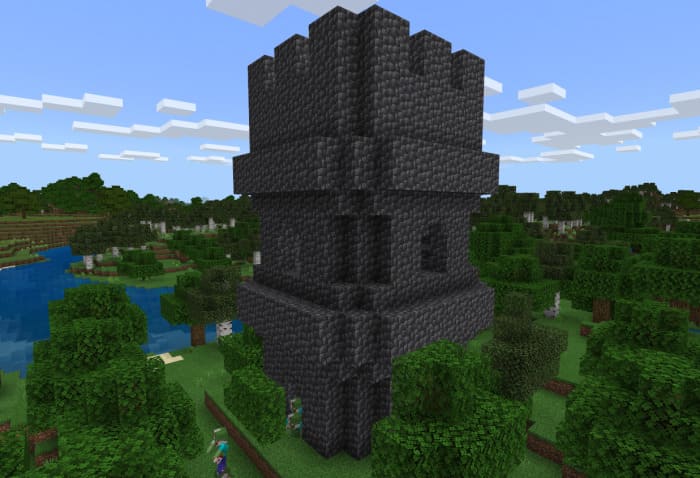 Черная гора в Майнкрафт ПЕ (Бедрок)