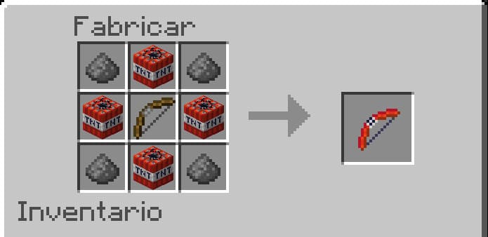 TNT bow in Minecraft PE (Bedrock)