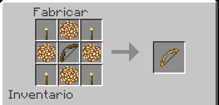 Glowing Bow in Minecraft PE (Bedrock)