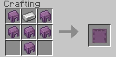 Shulker Shield in Minecraft PE (Bedrock)