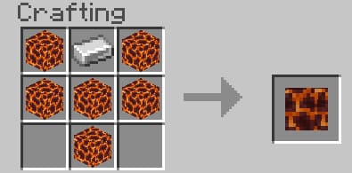 Magma Shield in Minecraft PE (Bedrock)