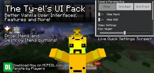 Textures: User-friendly interface [1.21+] Minecraft PE / Bedrock [xfgiven_vers]