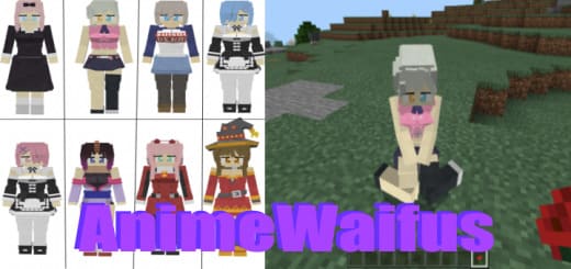 Mod: Anime Waifus [1.21+] Minecraft PE / Bedrock [xfgiven_vers]