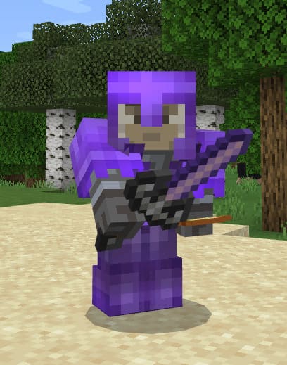 Covering yourself with a sword in Minecraft PE (Bedrock)