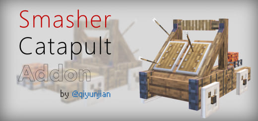 Mod: Medieval Catapult [1.18; 1.19+] Minecraft PE / Bedrock [xfgiven_vers]