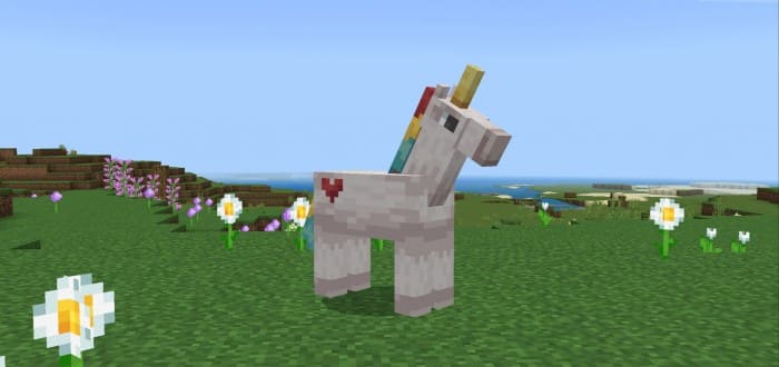 Unicorns in Minecraft PE (Bedrock)