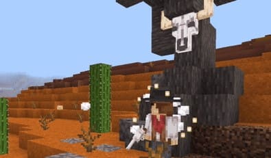 Пистолет в Майнкрафт ПЕ (Бедрок)