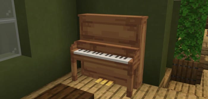 Piano in Minecraft PE (Bedrock)