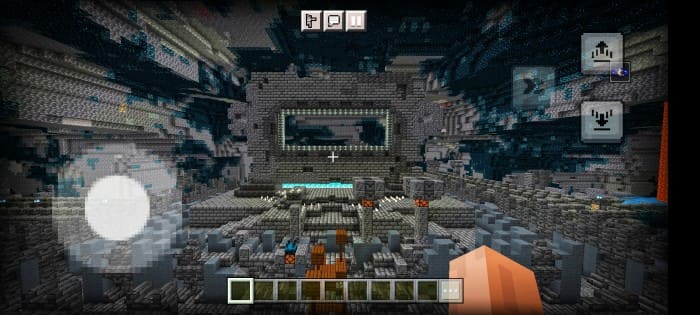 New control in Minecraft PE (Bedrock) on phone