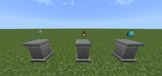 Mod: Pedestal for items [1.20+] Minecraft PE / Bedrock [xfgiven_vers]