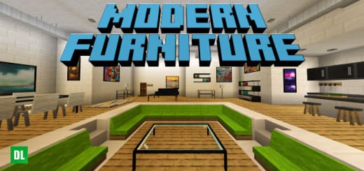 Mod: Modern Furniture [1.21+] Minecraft PE / Bedrock [xfgiven_vers]