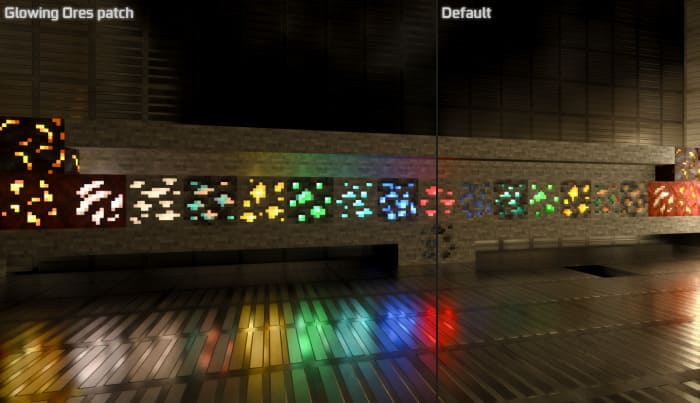 Ores in RTX for Minecraft Bedrock