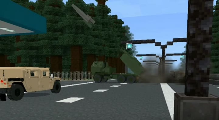 Атака хаймерсом в Майнкрафт ПЕ (Бедрок)