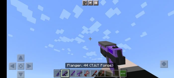 Laser Gun in Minecraft PE (Bedrock)