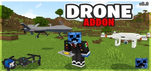 Mod: Drones and drones [1.19+] Minecraft PE / Bedrock [xfgiven_vers]