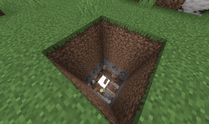 Подземный динамит в Майнкрафт ПЕ (Бедрок)