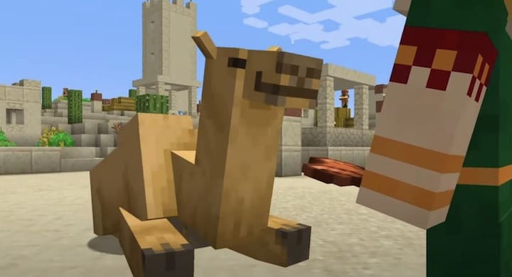 Camels in Minecraft PE (Bedrock) 1.20
