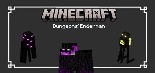 Textures: Enderman from Dungeons [1.19+] Minecraft PE / Bedrock [xfgiven_vers]