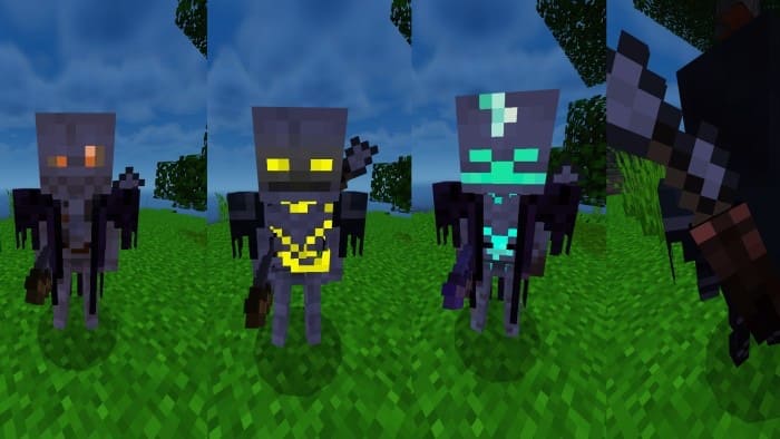 Multiple types of zombies in Minecraft PE (Bedrock)