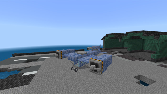 Airplane in Minecraft PE (Bedrock)