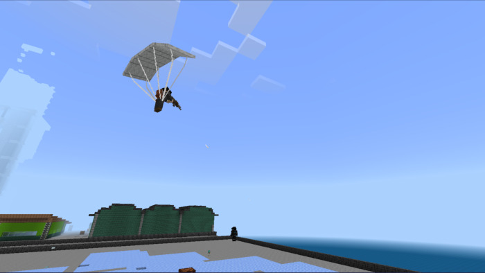 Parachute in Minecraft PE (Bedrock)