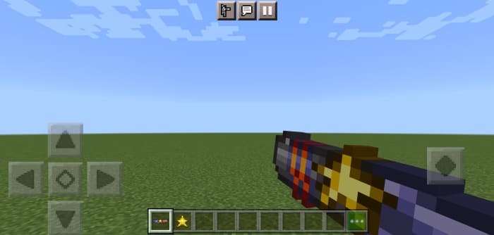 Terraria gun in Minecraft PE (Bedrock)