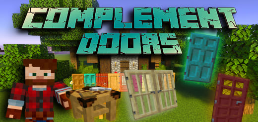 Mod: 180+ Doors [1.20+] Minecraft PE / Bedrock [xfgiven_vers]