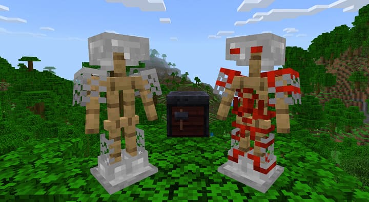 Textures: Only patterns are visible on the armor [1.19+] Minecraft PE / Bedrock [xfgiven_vers]