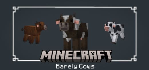 Resourcespac: 3D Cows [1.19; 1.20+] Minecraft PE / Bedrock [xfgiven_vers]