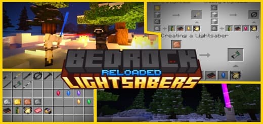 Mod: Lightsabers [1.20+] Minecraft PE / Bedrock [xfgiven_vers]