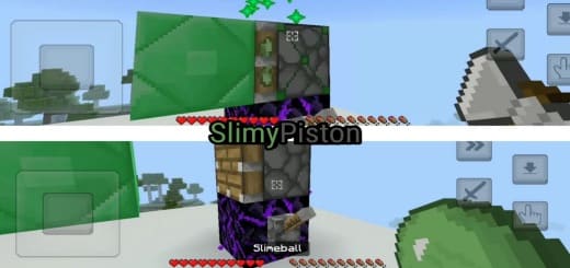 Addon: Putting slime on the piston [1.21+] Minecraft PE / Bedrock [xfgiven_vers]