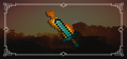 Resourcespak: Sword of Fire [1.20+] Minecraft PE / Bedrock [xfgiven_vers]