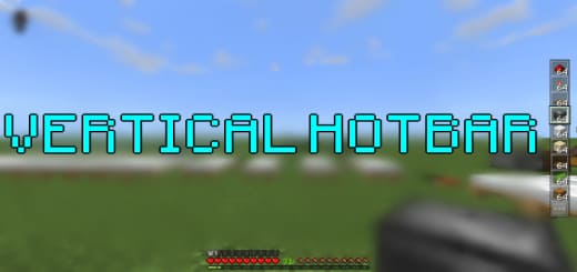 Resourcespak: Vertical Hotbar [1.20+] Minecraft PE / Bedrock [xfgiven_vers]